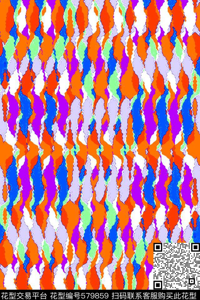 大条纹清爽几何条纹传统印花华亿平台下载（图片编号: 579859） - 瓦栏（Walan）