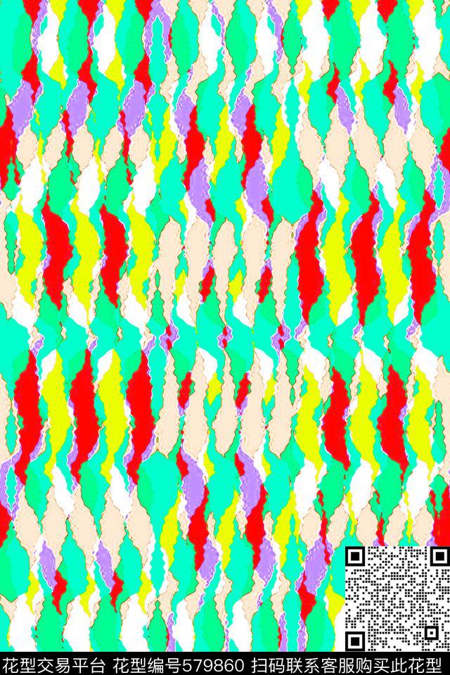 大条纹清爽几何条纹传统印花华亿平台下载（图片编号: 579860） - 瓦栏（Walan）