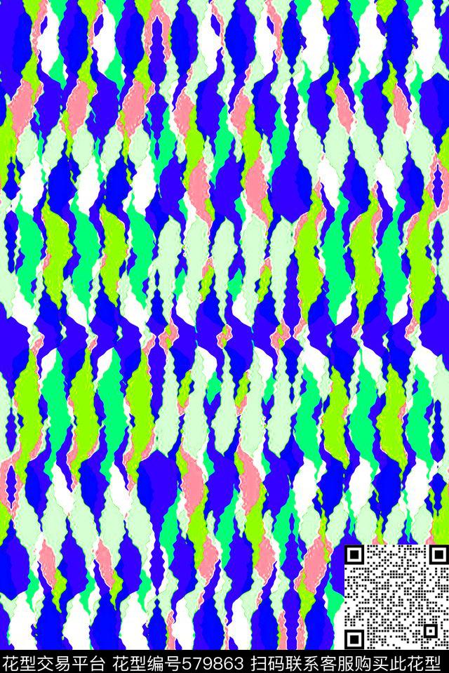 大条纹清爽几何条纹传统印花华亿平台下载（图片编号: 579863） - 瓦栏（Walan）
