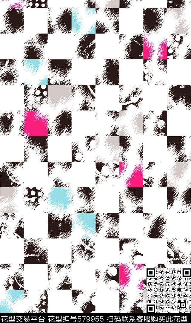 时尚豹纹几何传统印花华亿平台下载（图片编号: 579955） - 瓦栏（Walan）