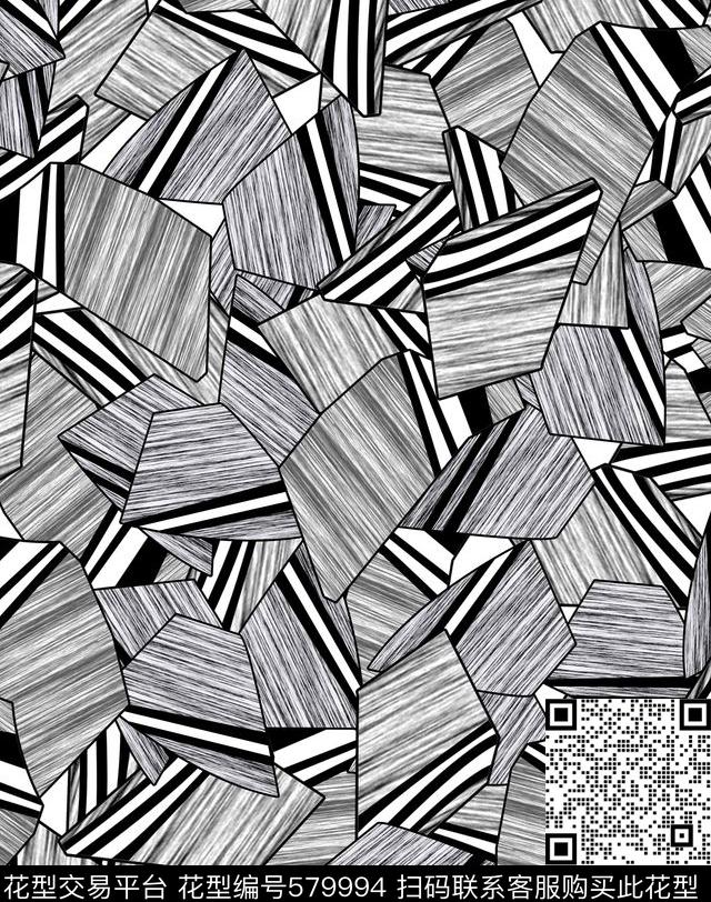 解构不规则几何欧美传统印花华亿平台下载（图片编号: 579994） - 瓦栏（Walan）