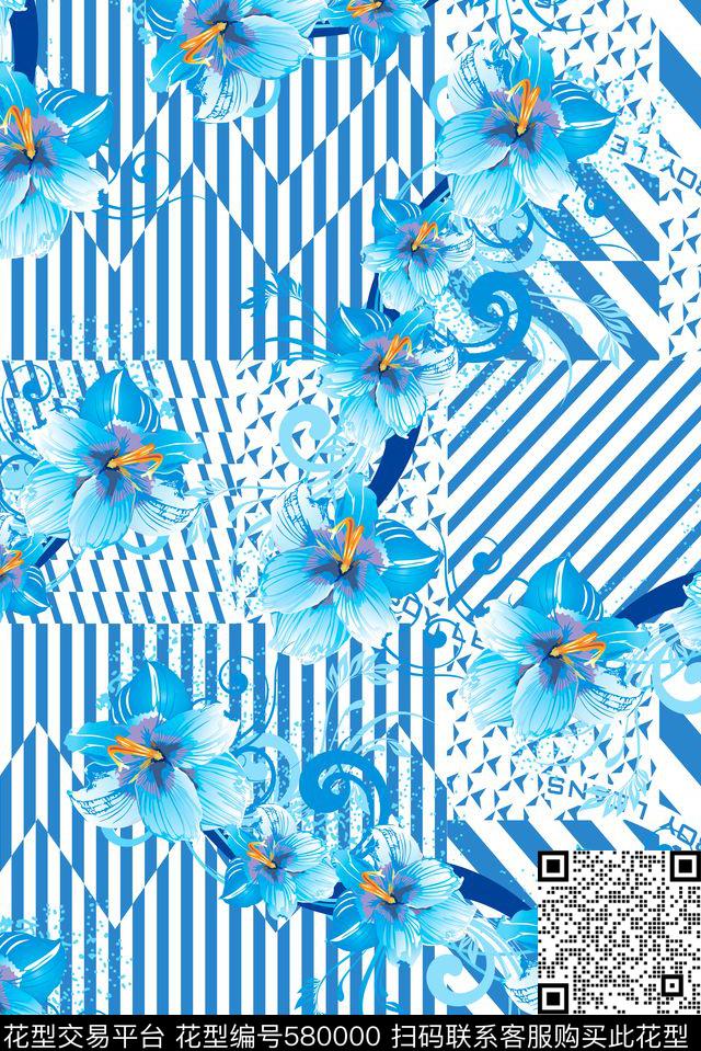 乱花小碎花花朵传统印花华亿平台下载（图片编号: 580000） - 瓦栏（Walan）