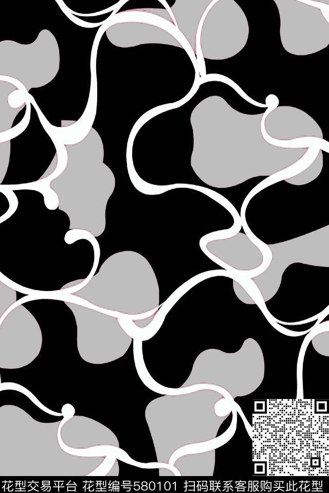 时尚迷彩线条色块传统印花华亿平台下载（图片编号: 580101） - 瓦栏（Walan）