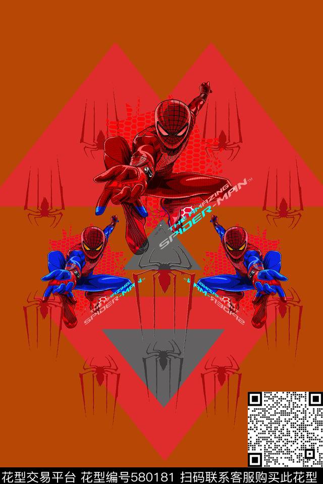 萌趣动漫个性数码印花华亿平台下载（图片编号: 580181） - 瓦栏（Walan）