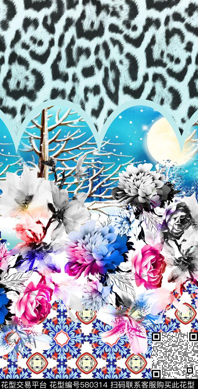 定位花数码华亿平台数码印花华亿平台下载（图片编号: 580314） - 瓦栏（Walan）