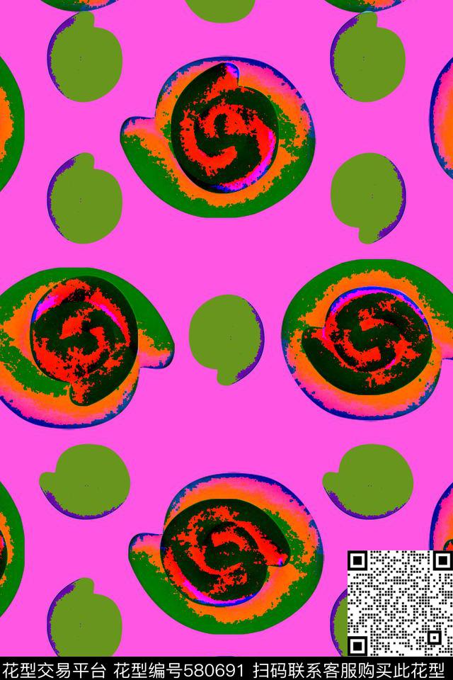 抽象几何服装传统印花华亿平台下载（图片编号: 580691） - 瓦栏（Walan）