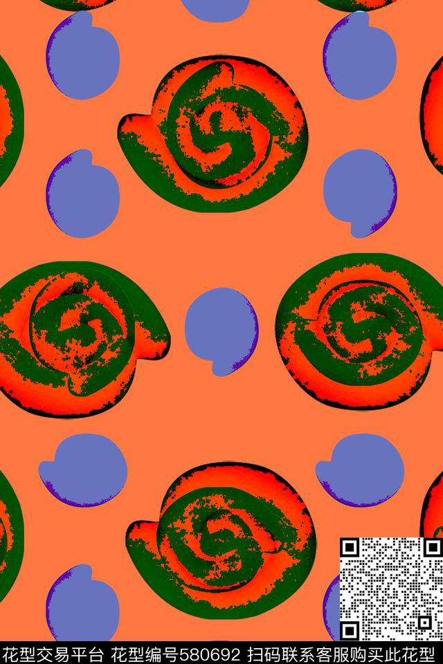 抽象几何服装传统印花华亿平台下载（图片编号: 580692） - 瓦栏（Walan）