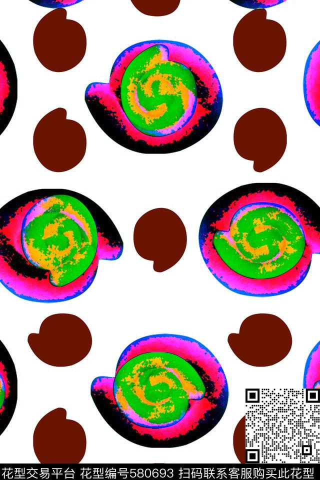 抽象几何服装传统印花华亿平台下载（图片编号: 580693） - 瓦栏（Walan）