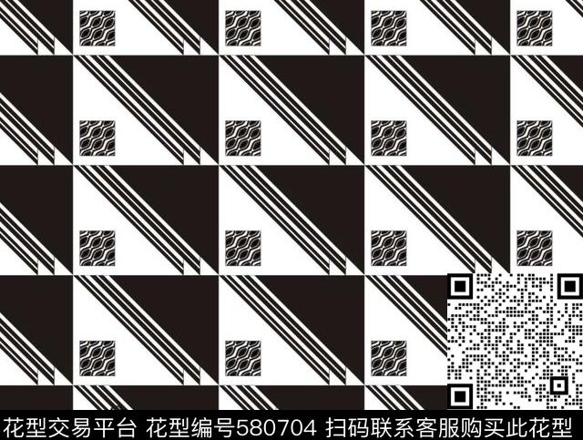 几何图案抽象传统印花华亿平台下载（图片编号: 580704） - 瓦栏（Walan）