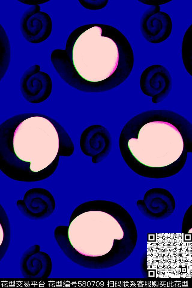 手绘几何蜡笔传统印花华亿平台下载（图片编号: 580709） - 瓦栏（Walan）