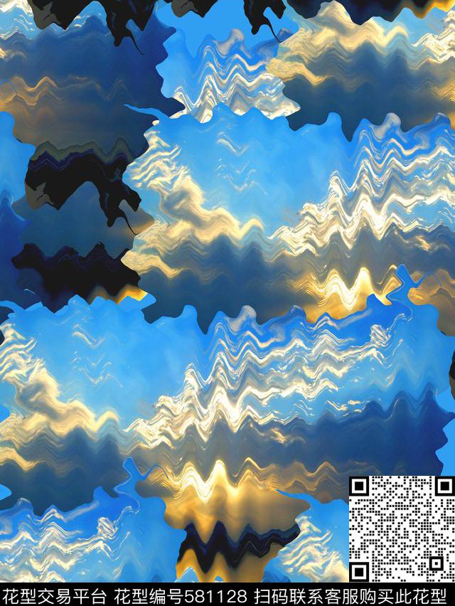 波浪天空男装华亿平台数码印花华亿平台下载（图片编号: 581128） - 瓦栏（Walan）