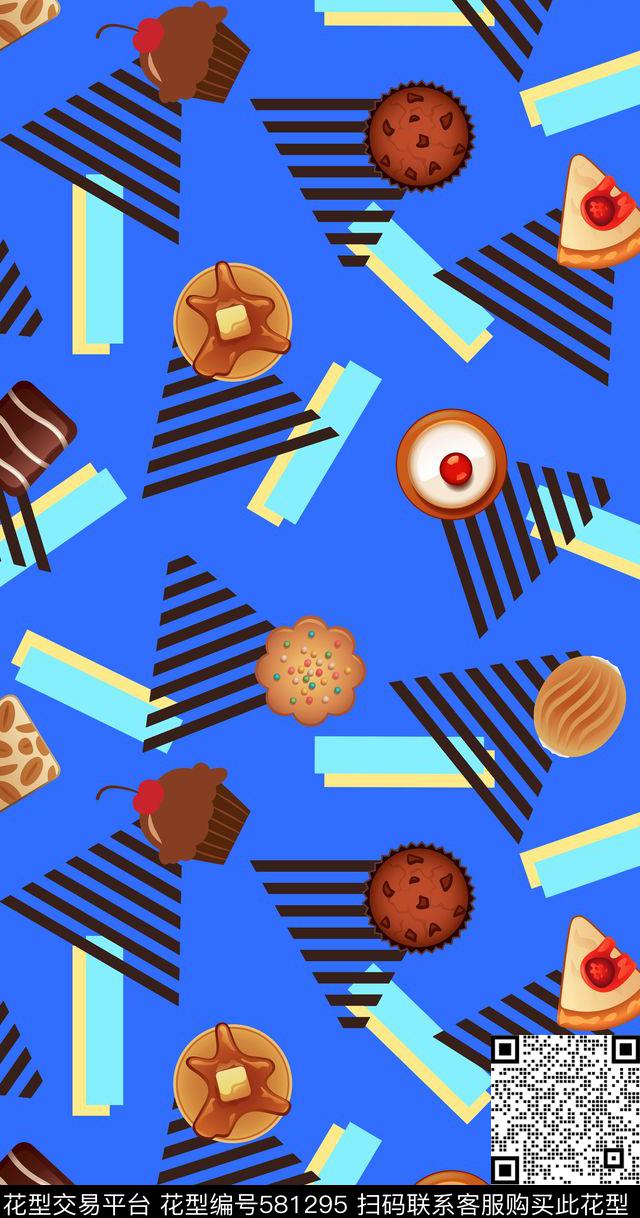 食物蛋糕冰淇淋数码印花华亿平台下载（图片编号: 581295） - 瓦栏（Walan）