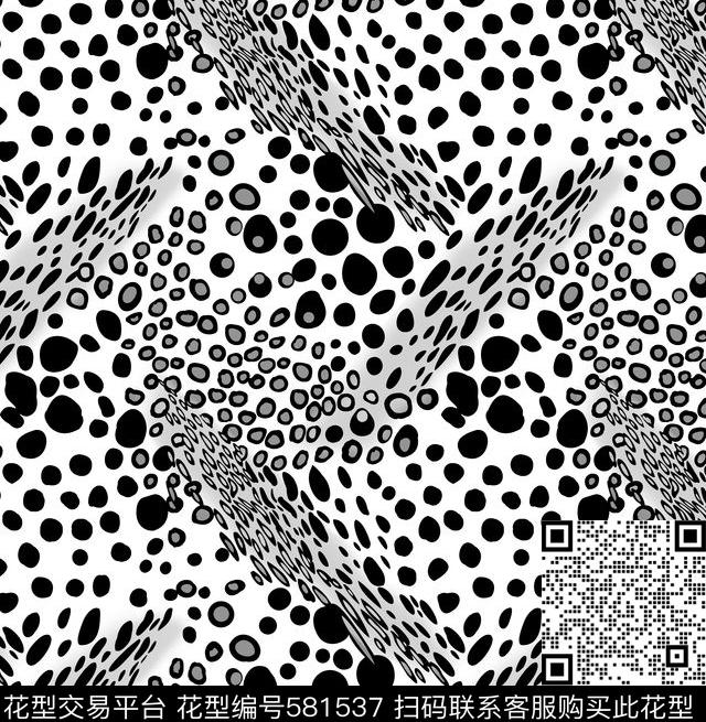 波点解构色块传统印花华亿平台下载（图片编号: 581537） - 瓦栏（Walan）