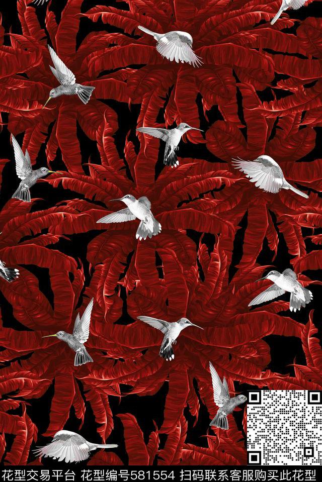 热带雨林数码印花华亿平台下载（图片编号: 581554） - 瓦栏（Walan）