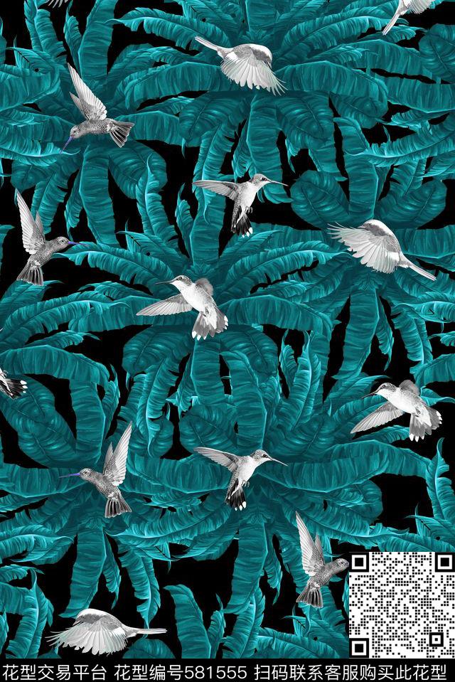 热带雨林数码印花华亿平台下载（图片编号: 581555） - 瓦栏（Walan）