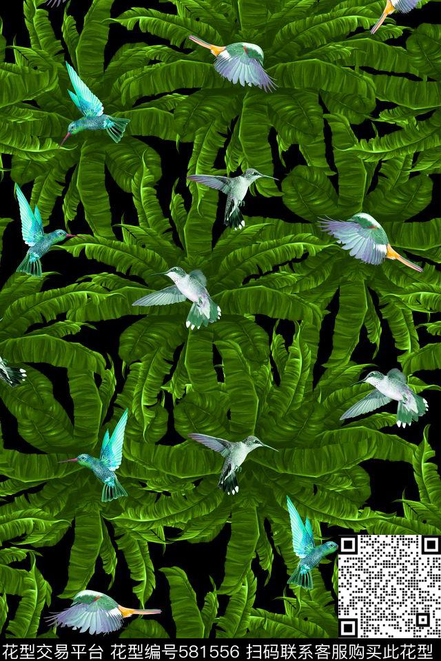 热带雨林数码印花华亿平台下载（图片编号: 581556） - 瓦栏（Walan）