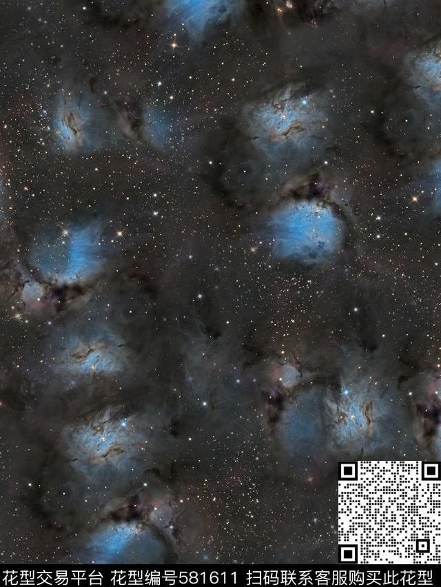 复古星空男装华亿平台数码印花华亿平台下载（图片编号: 581611） - 瓦栏（Walan）