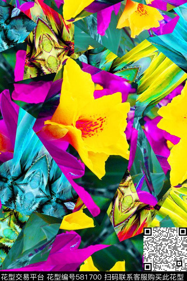 热带雨林数码印花华亿平台下载（图片编号: 581700） - 瓦栏（Walan）