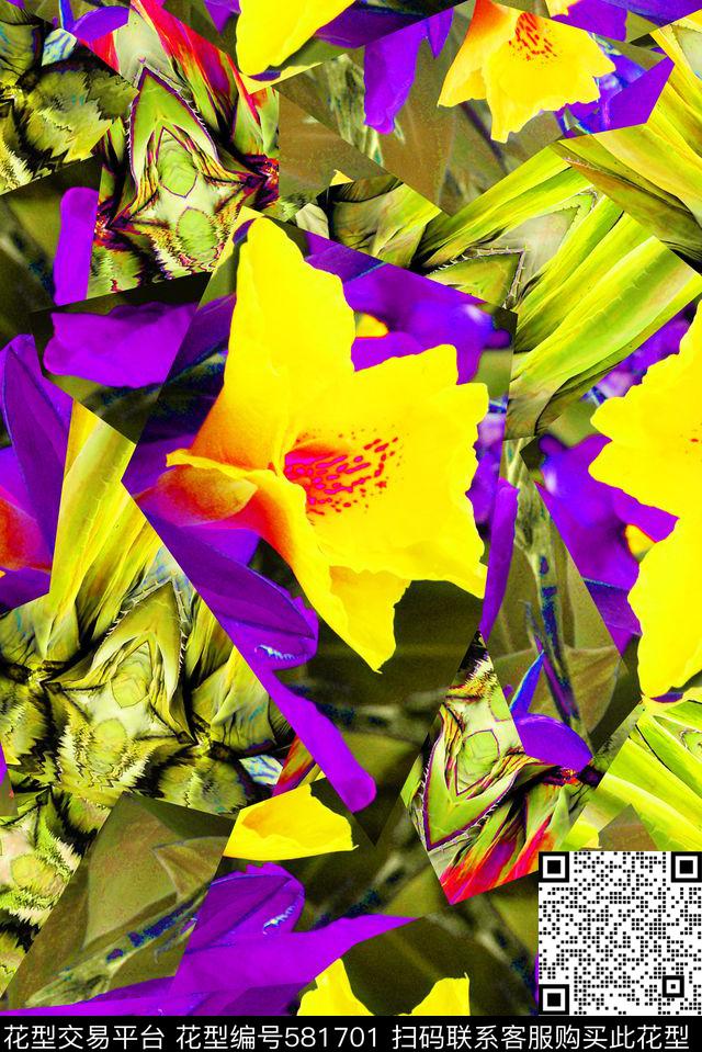 热带雨林数码印花华亿平台下载（图片编号: 581701） - 瓦栏（Walan）