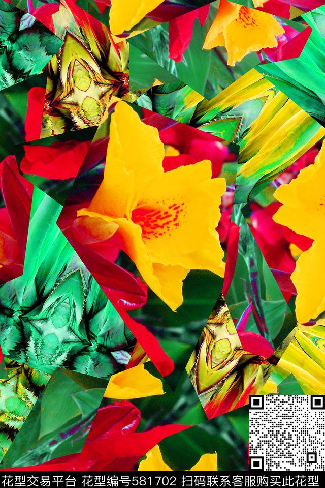 热带雨林数码印花华亿平台下载（图片编号: 581702） - 瓦栏（Walan）