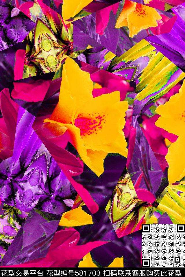 热带雨林数码印花华亿平台下载（图片编号: 581703） - 瓦栏（Walan）