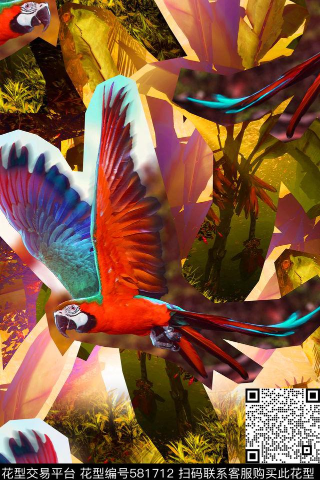 热带雨林数码印花华亿平台下载（图片编号: 581712） - 瓦栏（Walan）