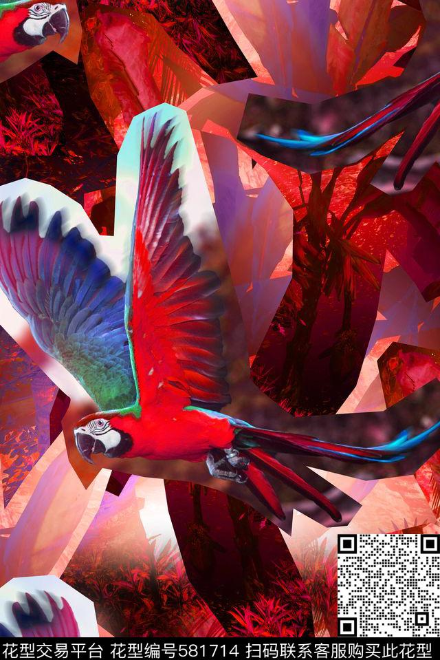 热带雨林数码印花华亿平台下载（图片编号: 581714） - 瓦栏（Walan）