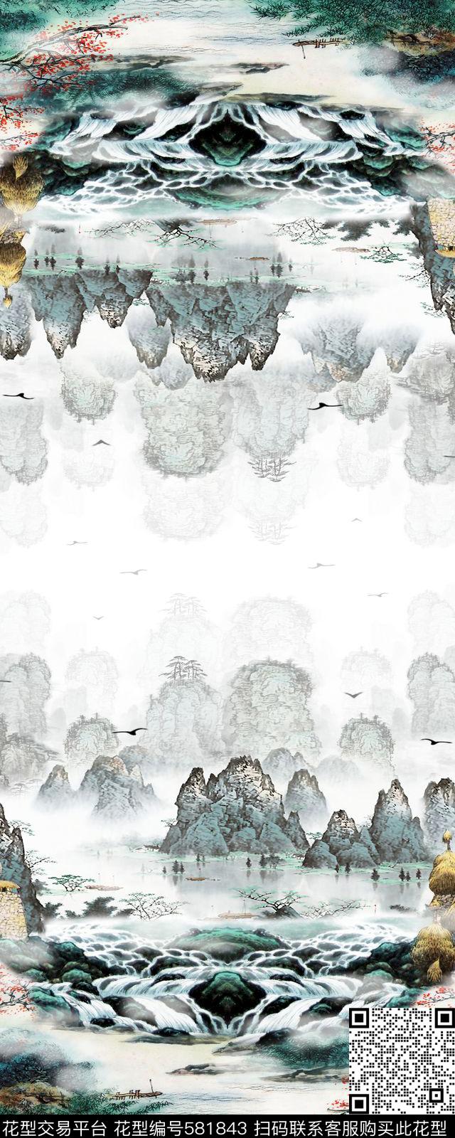 定位花风景三水数码印花华亿平台下载（图片编号: 581843） - 瓦栏（Walan）