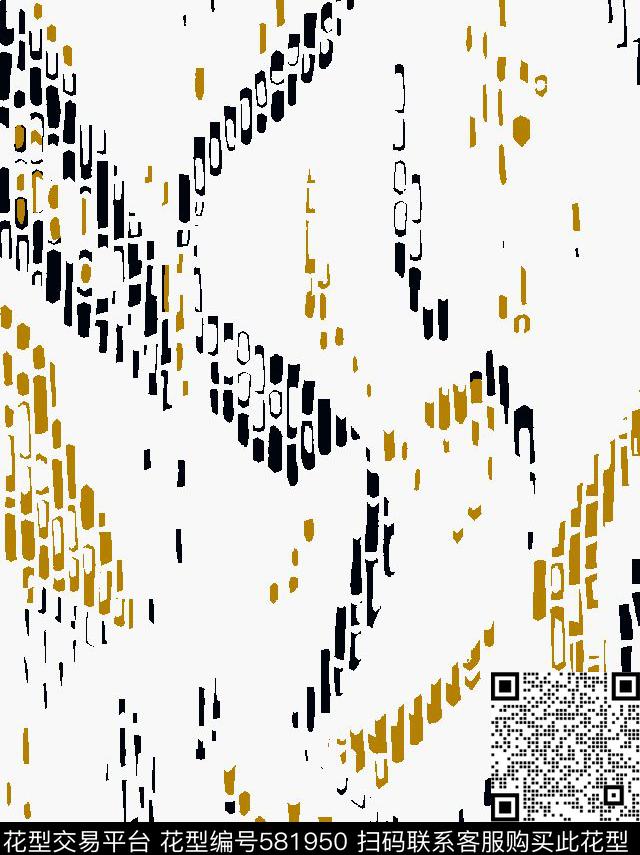 时尚色彩几何传统印花华亿平台下载（图片编号: 581950） - 瓦栏（Walan）