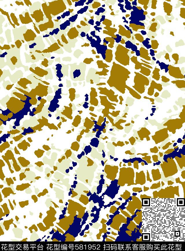 抽象色块衬衫传统印花华亿平台下载（图片编号: 581952） - 瓦栏（Walan）