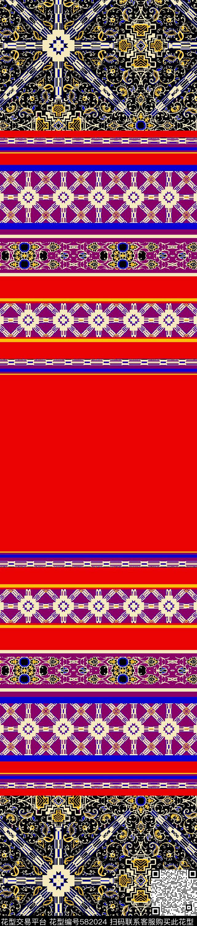 传统印花纹样图案花卉传统印花华亿平台下载（图片编号: 582024） - 瓦栏（Walan）