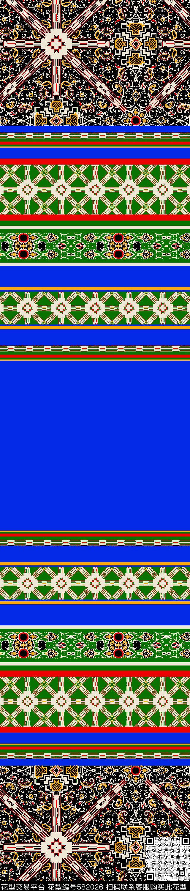 传统印花纹样图案花卉传统印花华亿平台下载（图片编号: 582026） - 瓦栏（Walan）