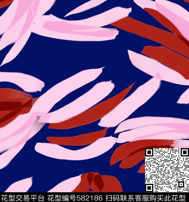 手绘花卉传统印花华亿平台下载（图片编号: 582186） - 瓦栏（Walan）