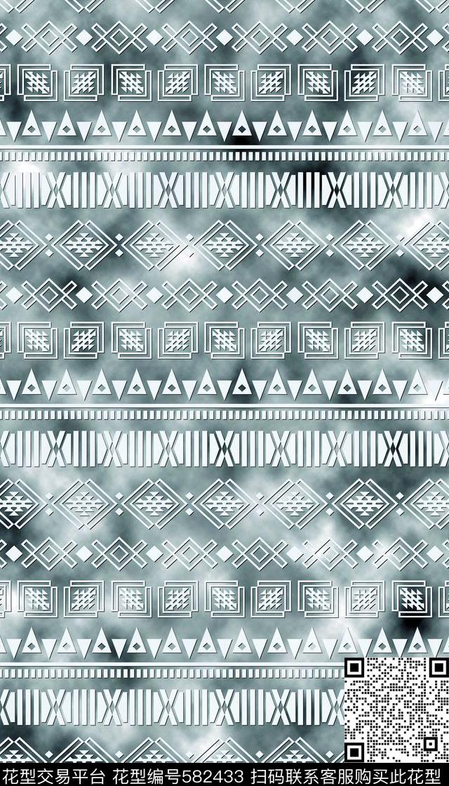 手绘纹理、云彩、几何数码印花华亿平台下载（图片编号: 582433） - 瓦栏（Walan）