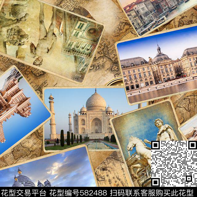 风景风景景观数码印花华亿平台下载（图片编号: 582488） - 瓦栏（Walan）