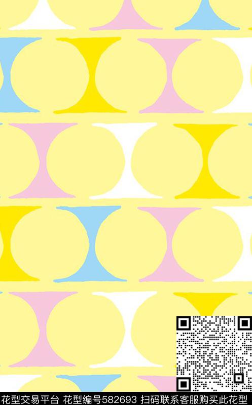 可爱圆圈黄色传统印花华亿平台下载（图片编号: 582693） - 瓦栏（Walan）