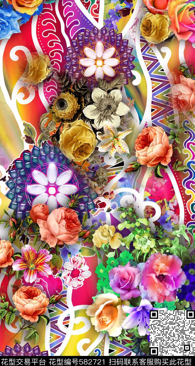 designtextileprinting数码印花华亿平台下载（图片编号: 582721） - 瓦栏（Walan）
