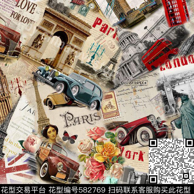 景观建筑汽车数码印花华亿平台下载（图片编号: 582769） - 瓦栏（Walan）