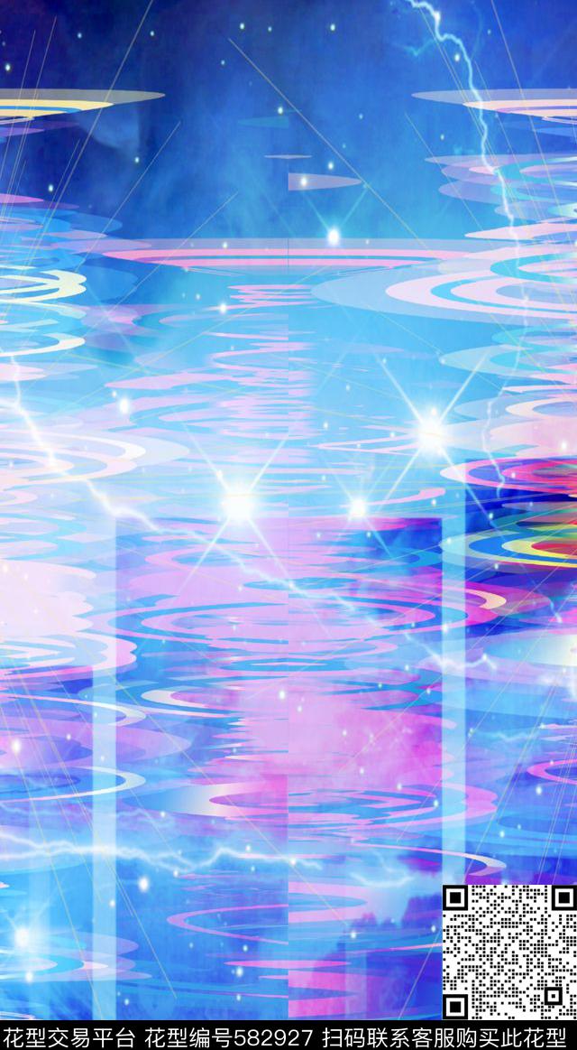 几何拼接破碎色块拼接艺术多彩几何闪电星光数码印花华亿平台下载（图片编号: 582927） - 瓦栏（Walan）