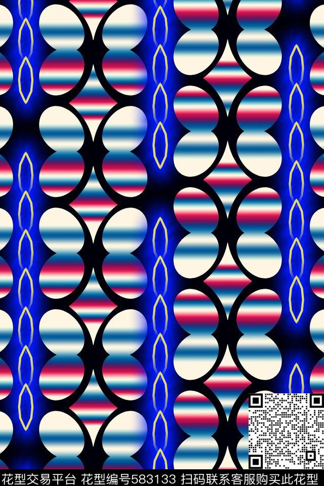 抽象男装渐变传统印花华亿平台下载（图片编号: 583133） - 瓦栏（Walan）