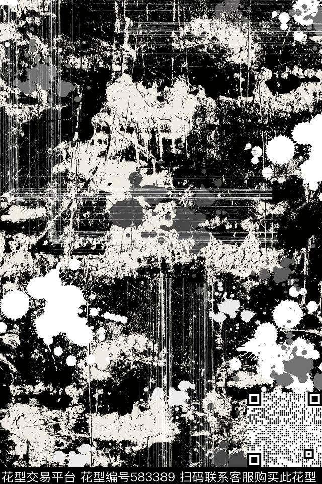 时尚大牌抽象泼墨痕迹喷洒单色欧美抽象短裤短裙衬衫连衣裙H【抽象】传统印花华亿平台下载（图片编号: 583389） - 瓦栏（Walan）