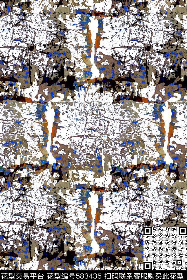 泼溅肌理时尚数码印花华亿平台下载（图片编号: 583435） - 瓦栏（Walan）