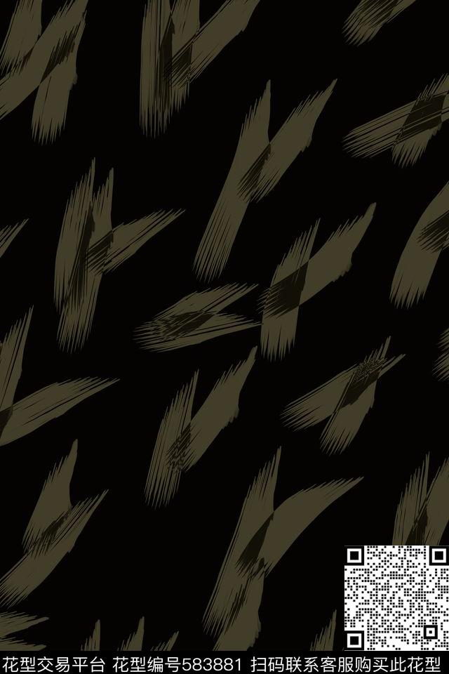 抽象女装竹子传统印花华亿平台下载（图片编号: 583881） - 瓦栏（Walan）