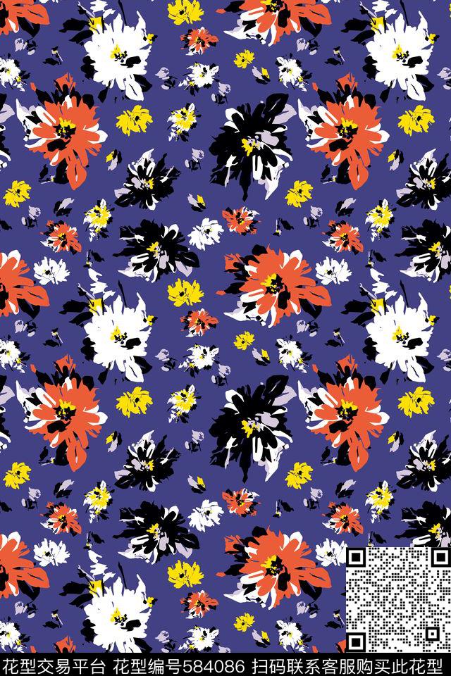 优雅数码印花家纺数码印花华亿平台下载（图片编号: 584086） - 瓦栏（Walan）