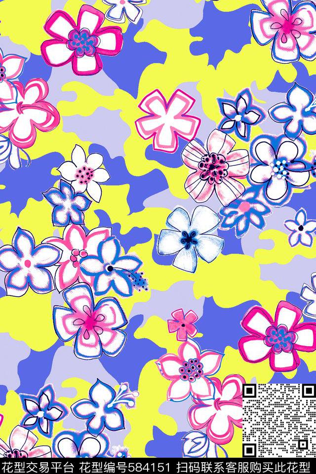 散花女装羽希--高端原创数码印花华亿平台下载（图片编号: 584151） - 瓦栏（Walan）