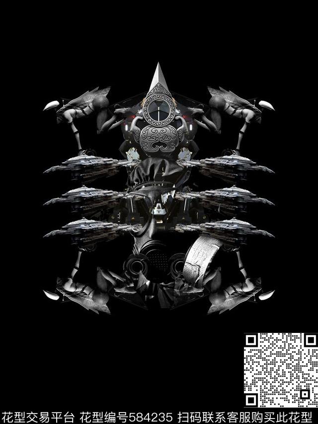 潮流男装数码印花华亿平台下载（图片编号: 584235） - 瓦栏（Walan）