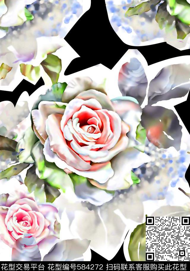 抽象几何清爽梦幻艺术平底立体手绘满版最新高清数码蕾丝民族中国风绣花珠宝肌理时尚潮

流大牌复古欧美风欧美时尚潮流水彩大花数码印花华亿平台下载（图片编号: 584272） - 瓦栏（Walan）