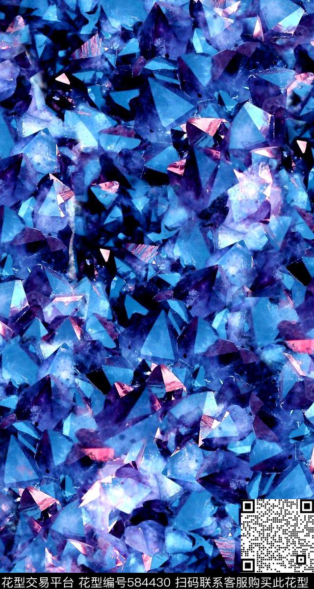 水彩手绘炫彩数码印花华亿平台下载（图片编号: 584430） - 瓦栏（Walan）