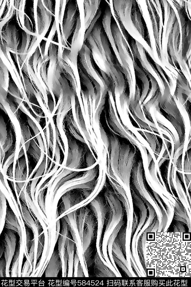 抽象男装图案动物毛皮纹理数码印花华亿平台下载（图片编号: 584524） - 瓦栏（Walan）