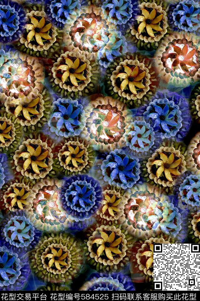 数码华亿平台时尚果盘数码印花华亿平台下载（图片编号: 584525） - 瓦栏（Walan）